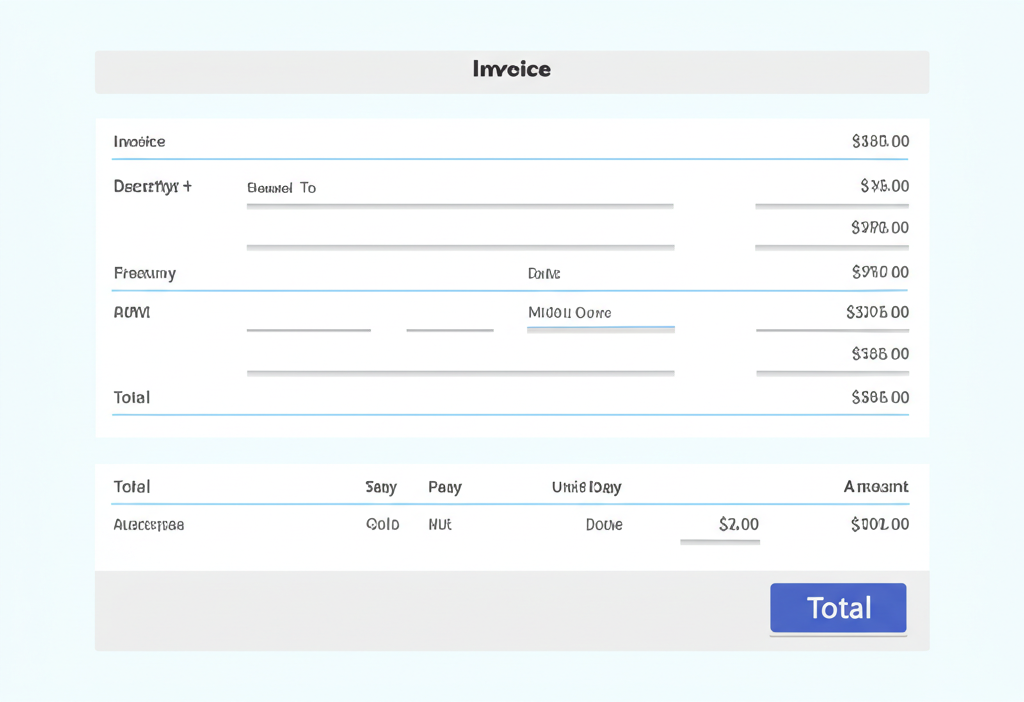 Invoice client information section